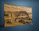 Newcastle UK, 3D STL Model 15395
