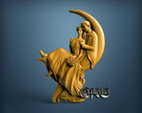 Love to the Moon, 3D STL Model 15398