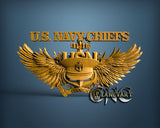 US. Navy Chiefs, 3D STL Model 15414