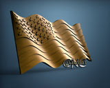 USA Flag, 3D STL Model 15429
