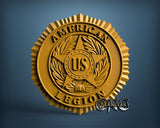 American Legion, 3D STL Model 15439