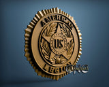 American Legion, 3D STL Model 15439