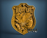 USA Biker Life Eagle, 3D STL Model 15449