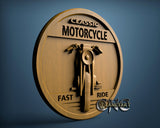 Motorcycle, 3D STL Model 15459