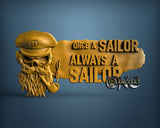 Sailor Skull. 3D STL Model 15465