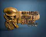Sailor Skull. 3D STL Model 15465
