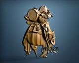 Funny Pirate, 3D STL Model 15477