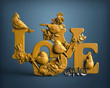 Love, 3D STL Model 15493