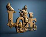 Love, 3D STL Model 15493