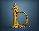 Wedding Picture Frame, 3D STL Model 15494