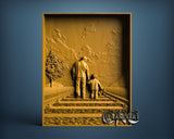 Father and Son, 3D STL Model 15498