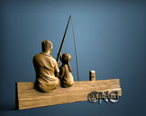 Father and Daughter, 3D STL Model 15500