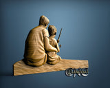 Father and Son, 3D STL Model 15501