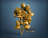 Roses, 3D STL Model 15507