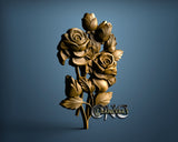 Roses, 3D STL Model 15507