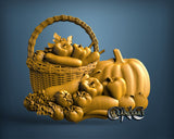 Vegetables Basket, 3D STL Model 15512