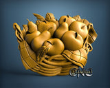 Fruit Basket, 3D STL Model 15513