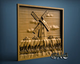 Windmill, 3D STL Model 15524