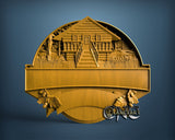 Cabine Table Sign, 3D STL Model