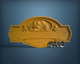 Cabin Sign, 3D STL Model 15550