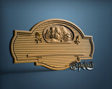 Cabin Sign, 3D STL Model 15550
