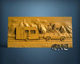 Camping & Car, 3D STL Model 15562