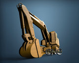 Excavator, 3D STL Model 15581