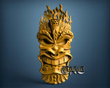 Tiki Mask, 3D STL Model 15588