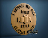 Surviver Paper, 3D STL Model 15590