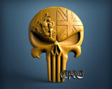 British Motor Skull, 3D STL Model 15596