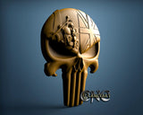 British Motor Skull, 3D STL Model 15596