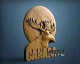 Canada Raindeer, 3D STL Model 15599