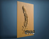 Feather, 3D STL Model 2855