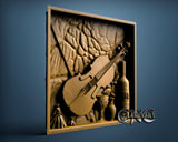 Life with Violin, 3D STL Model 2857