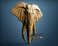 Elephant,  3D STL Model 6273