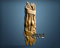 Nude Girl, 3D STL Model 6658