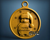 Merry Christmas Penguin, 3D STL Model 7061