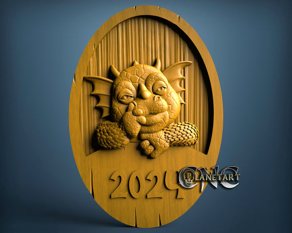 Dragon New Year 2024, 3D STL Model 7067