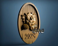 Dragon New Year 2024, 3D STL Model 7067