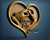 Happy Valentine's Day, 3D STL Model 7086