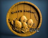 Happy Easter, 3D STL Model 7096