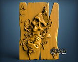 Skull Mask - Ace to Spades, 3D STL Model 7137