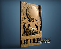 Halloween Scary Pumpkin, 3D STL Model 7146