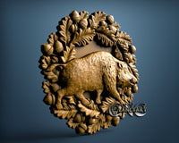 Wild Boar, 3D STL Model 0378