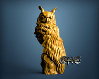 Owl, 3D STL Model 0382