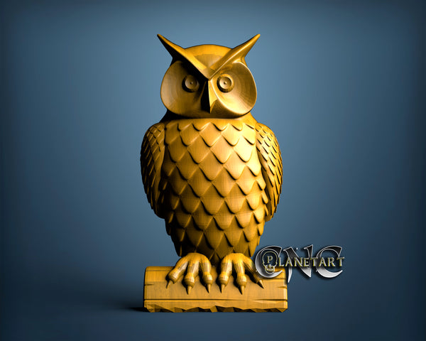 Owl, 3D STL Model 0383