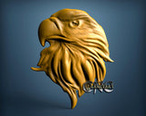 Eagle Head, 3D STL Model 0385