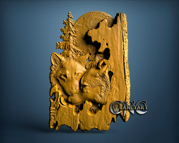 Wolfs, 3D STL Model 0386