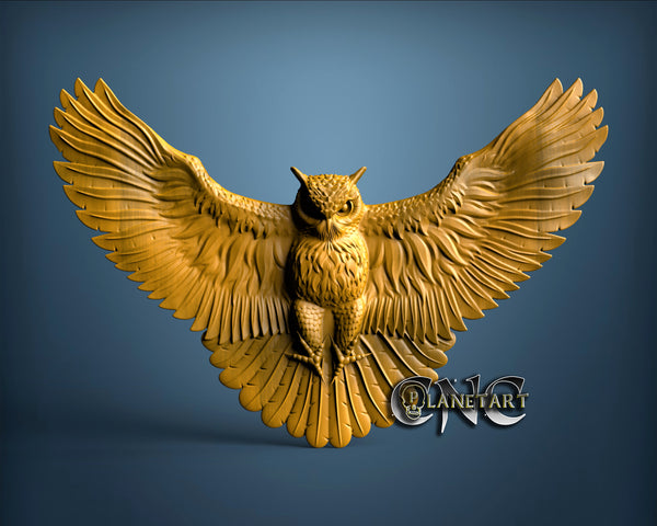 Owl, 3D STL Model 0413