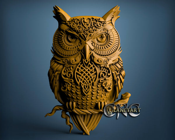 Owl, 3D STL Model 0416